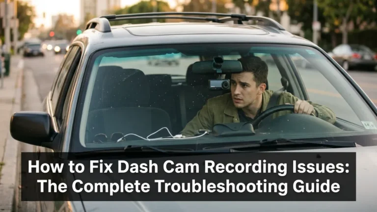 How to fix dash cam recording issues
