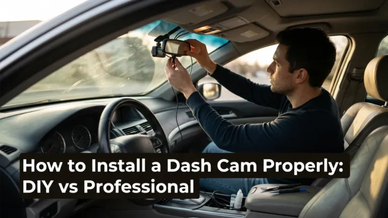 How to install a dash cam properly (DIY vs professional)