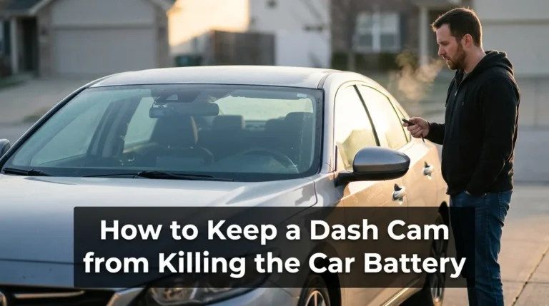 How to keep a dash cam from killing the battery