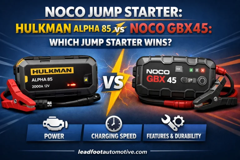 Hulkman Alpha 85 vs NOCO GBX45 Which Jump Starter Wins