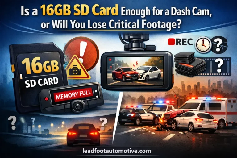 Is a 16GB SD Card Enough for a Dash Cam, or Will You Lose Critical Footage