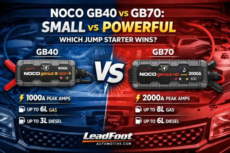 NOCO GB40 vs GB70 Small vs Powerful — Which Jump Starter Wins
