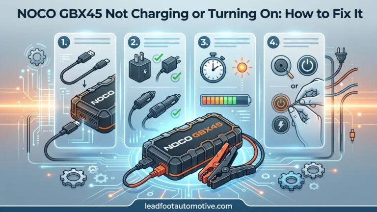 NOCO GBX45 Not Charging or Turning On How to Fix It
