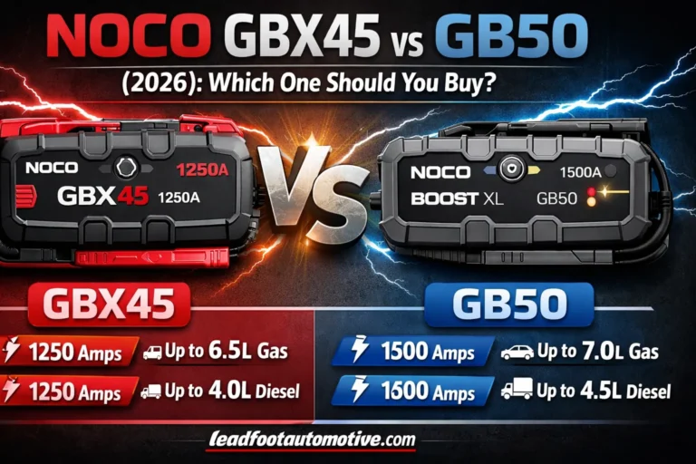 NOCO GBX45 vs GB50