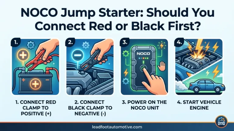 NOCO Jump Starter Should You Connect Red or Black First