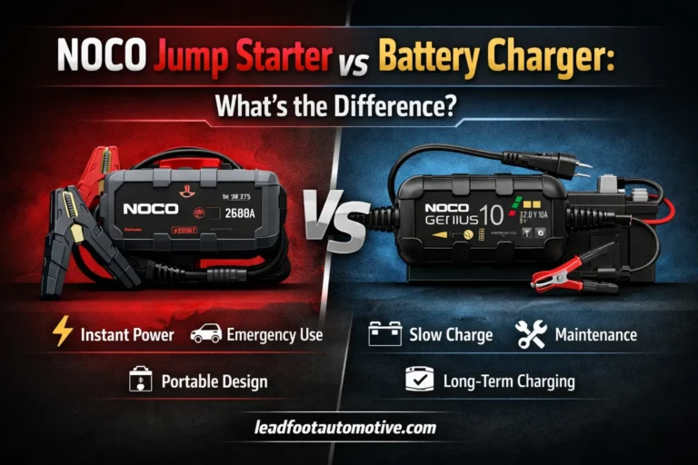 NOCO Jump Starter vs Battery Charger What's the Difference