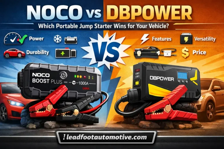 NOCO vs DBPOWER Which Portable Jump Starter Wins for Your Vehicle