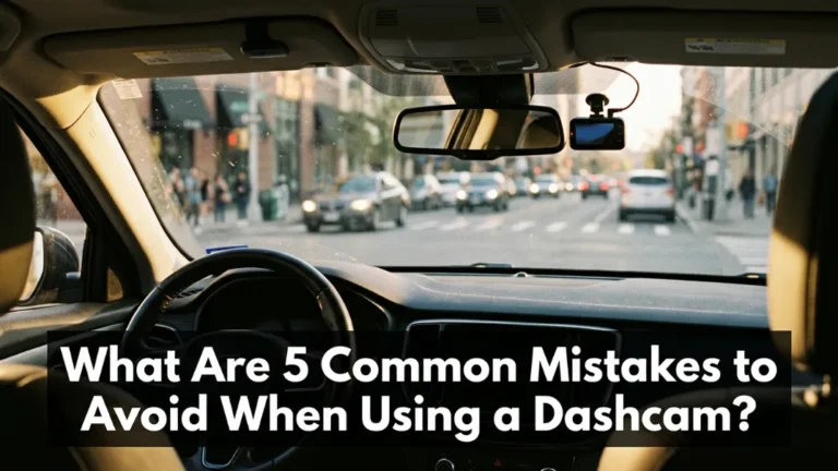What Are 5 Common Mistakes to Avoid When Using a Dashcam?
