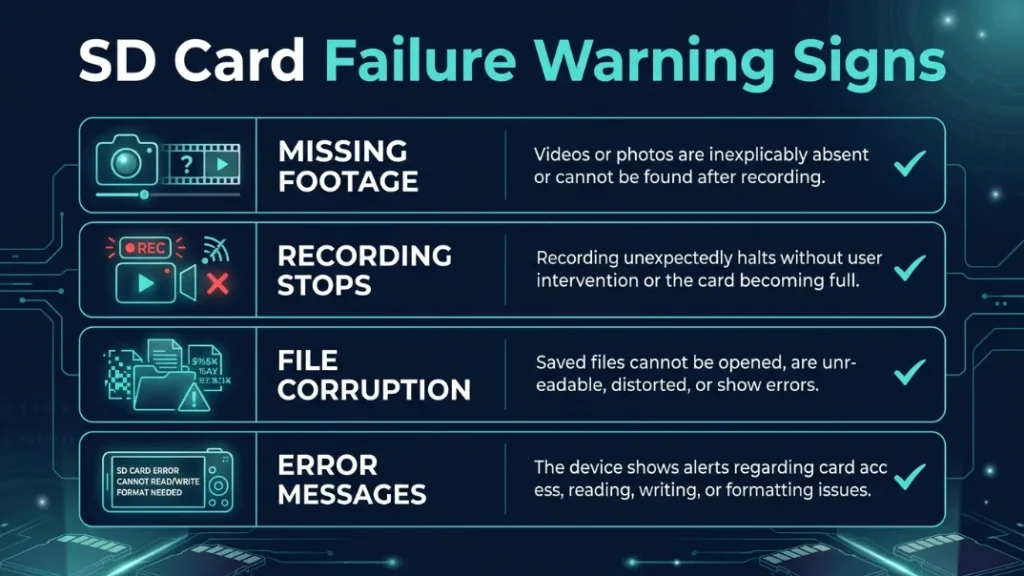 What Are the Warning Signs Your SD Card Is Failing

