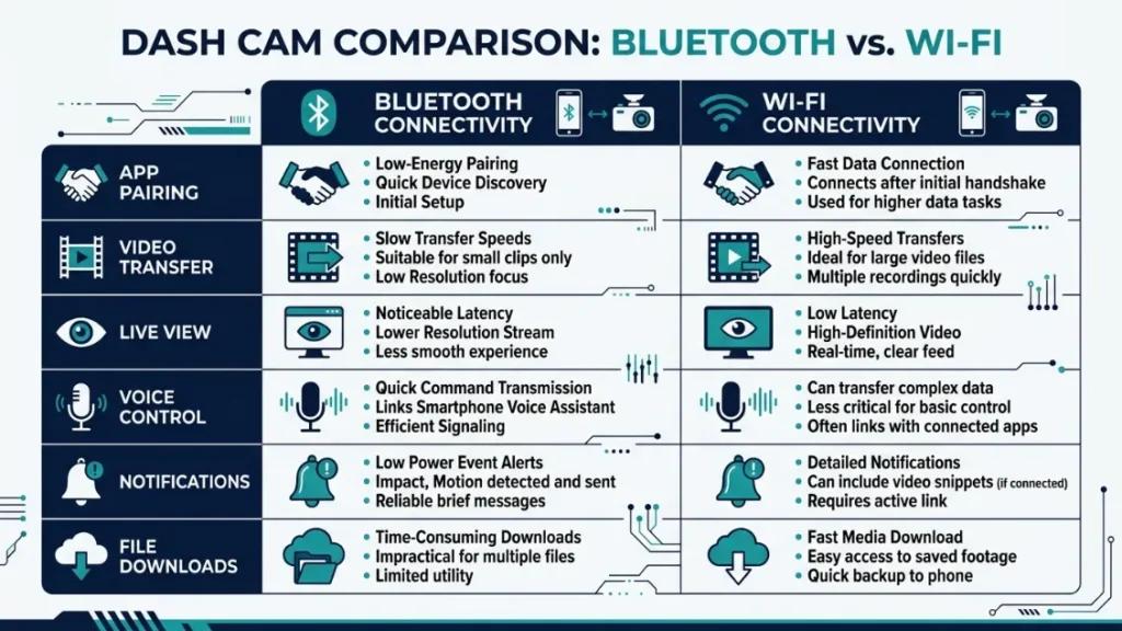 What Does Bluetooth in a Dash Cam Actually Do for You