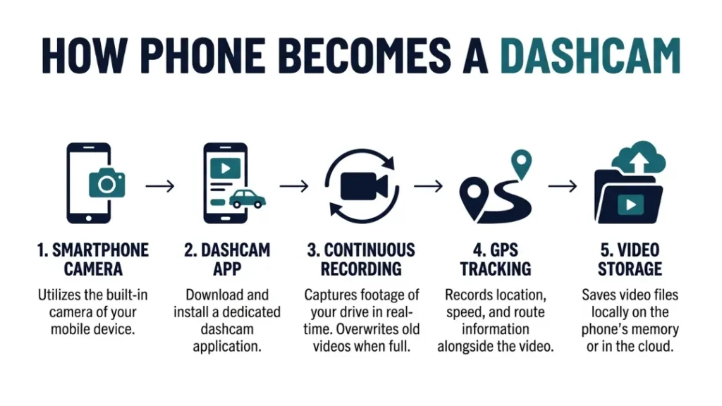 What Does It Mean to Use Your Phone as a Dashcam?