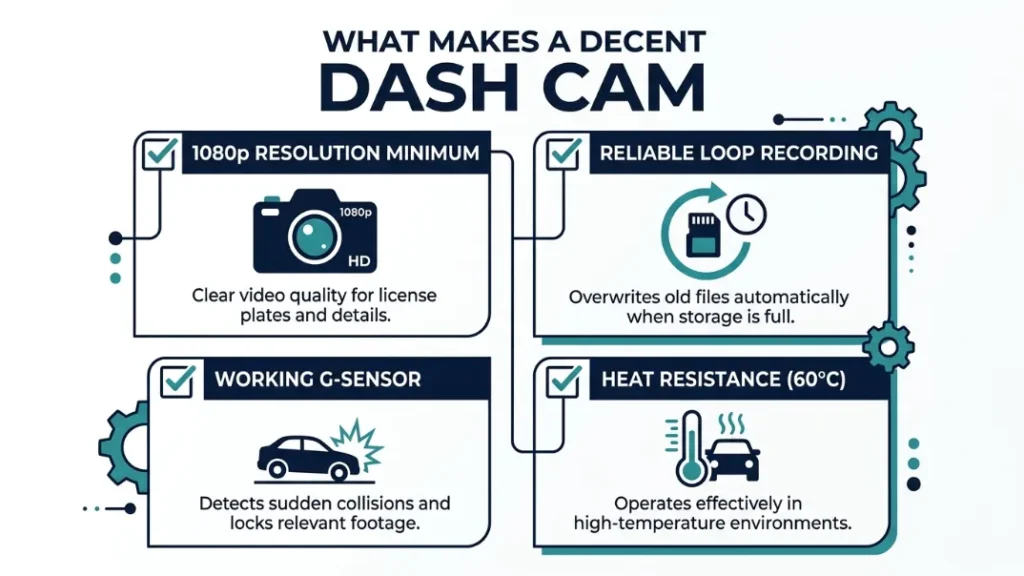 What Does a Decent Dash Cam Actually Mean for Most Drivers
