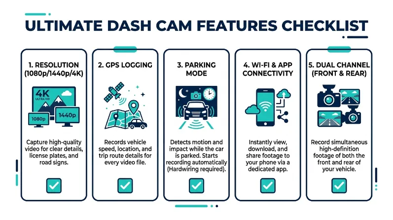 What Features Should You Look for When Choosing the Right Dashcam