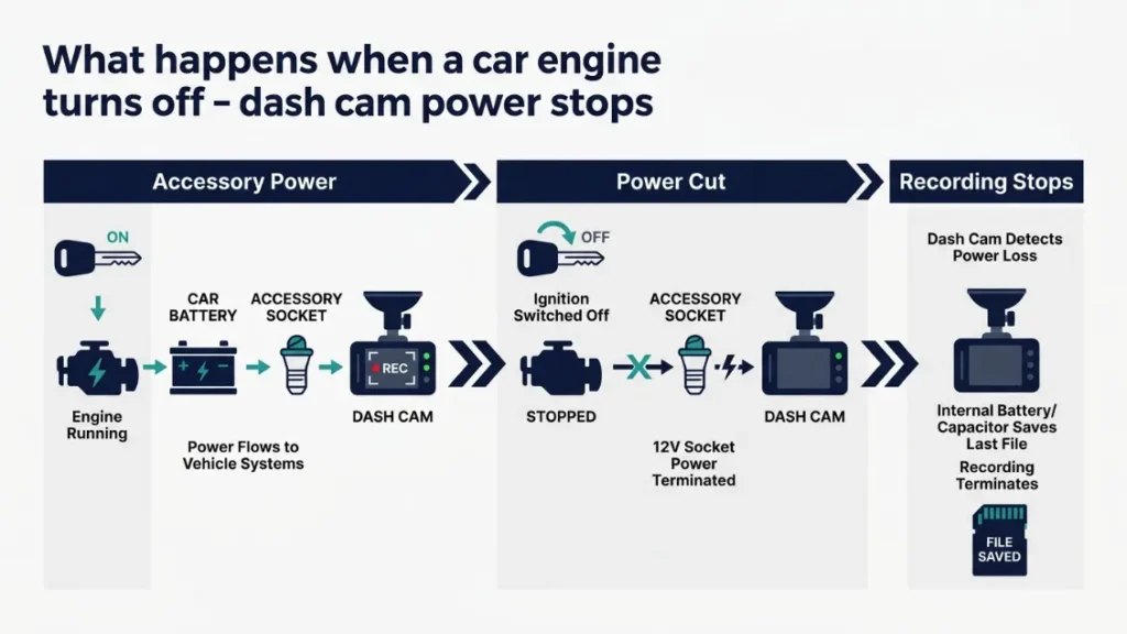 What Happens to Your Dash Cam When You Turn the Engine Off