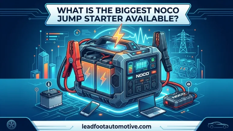 What Is the Biggest NOCO Jump Starter Available