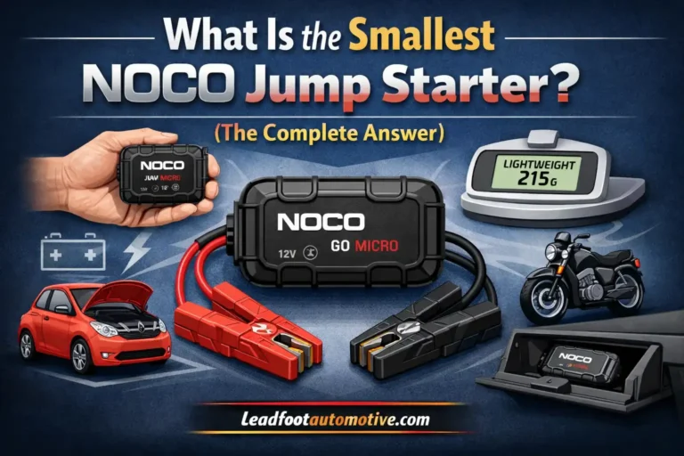 What Is the Smallest NOCO Jump Starter