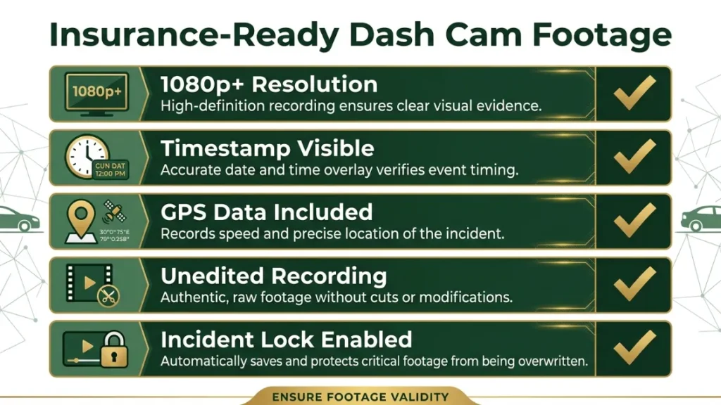 What Makes a Dash Cam Legally Useful as Insurance Evidence in the UK