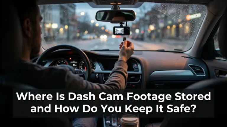 Where is dash cam footage stored
