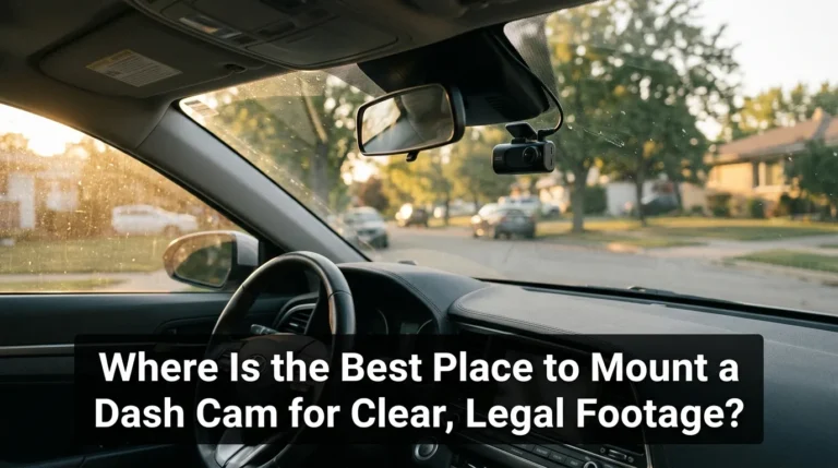 Where is the best place to mount a dash cam