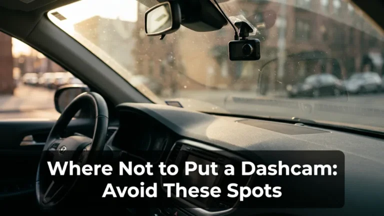Where not to put a dashcam