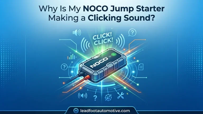 Why Is My NOCO Jump Starter Making a Clicking Sound