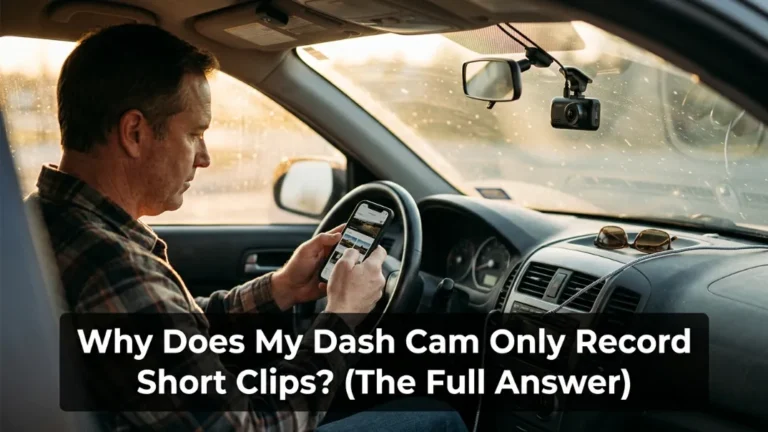 Why Does My Dash Cam Only Record Short Clips? (The Full Answer)
