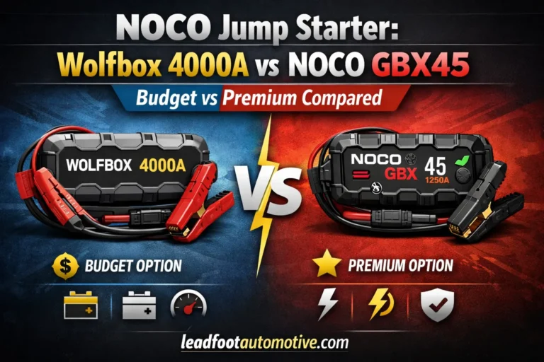 Wolfbox 4000A vs NOCO GBX45 Budget vs Premium Compared
