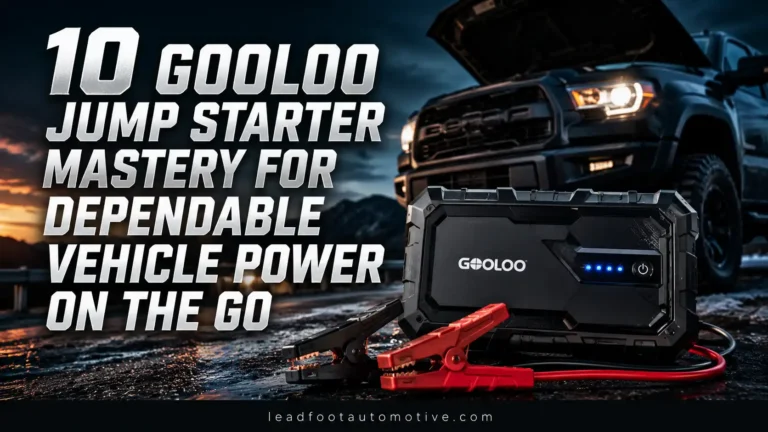 10 Gooloo Jump Starter Mastery For Dependable Vehicle Power On The Go