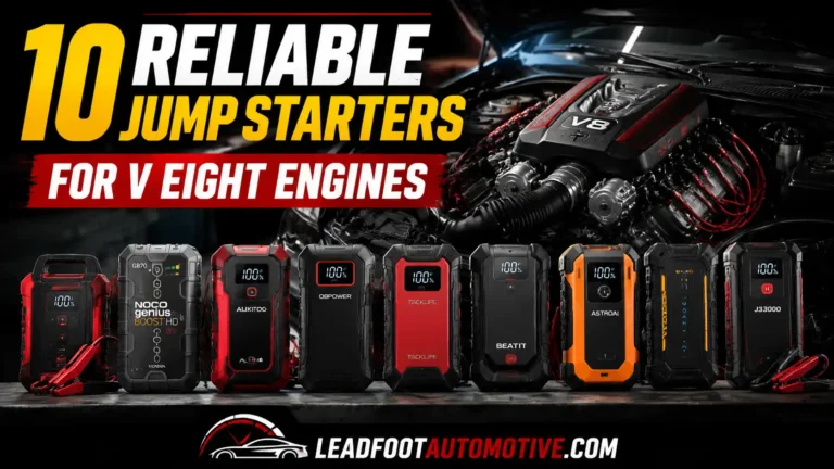 10 Reliable Jump Starters For V Eight Engines