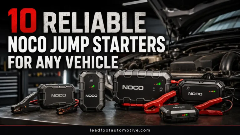 10 Reliable Noco Jump Starters For Any Vehicle