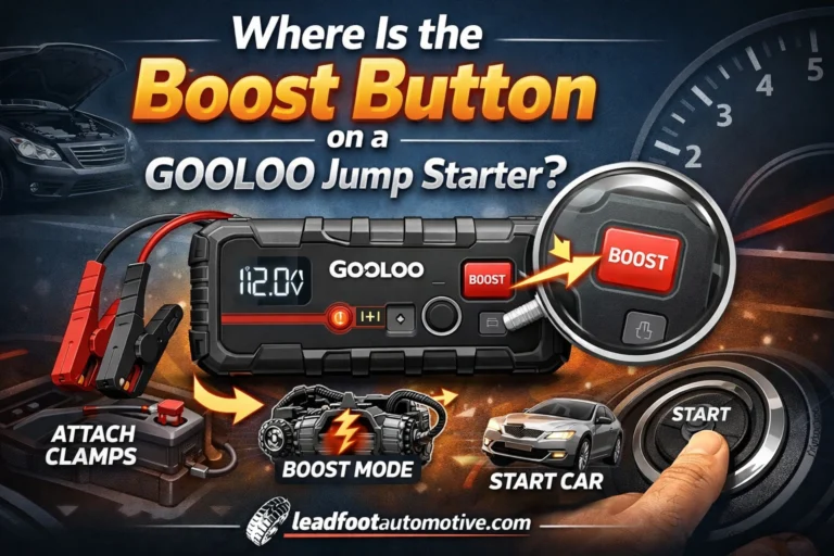 Where Is the Boost Button on a GOOLOO Jump Starter?