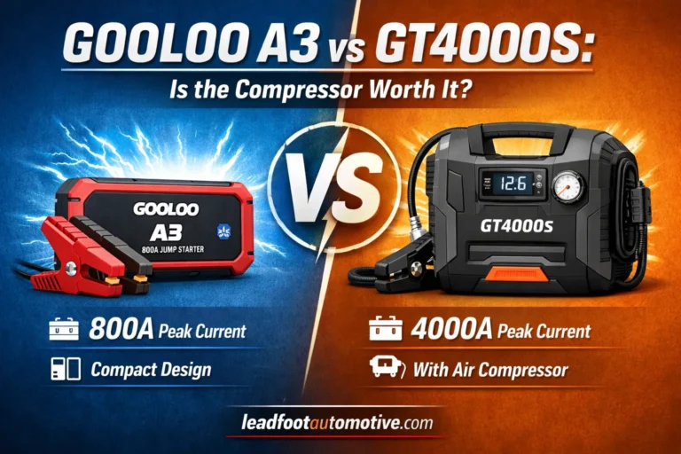 GOOLOO A3 vs GT4000S Is the Compressor Worth It