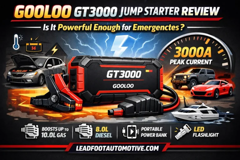 GOOLOO GT3000 Jump Starter Review — Is It Powerful Enough for Emergencies