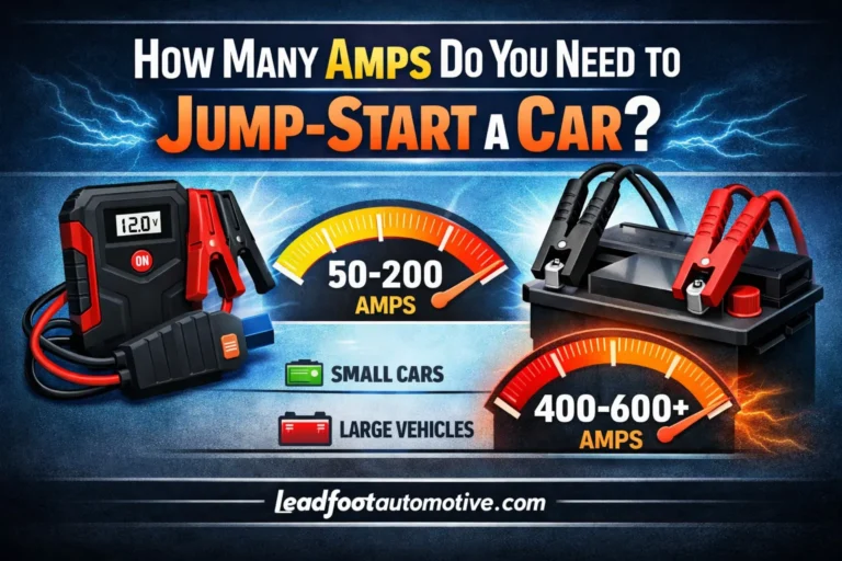 How Many Amps Do You Need to Jump-Start a Car