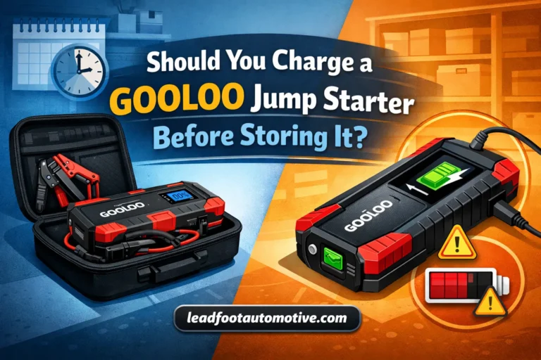 Should You Charge a GOOLOO Jump Starter Before Storing It