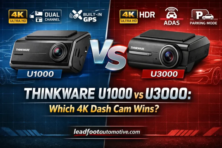 Thinkware U1000 vs U3000 Which 4K Dash Cam Wins