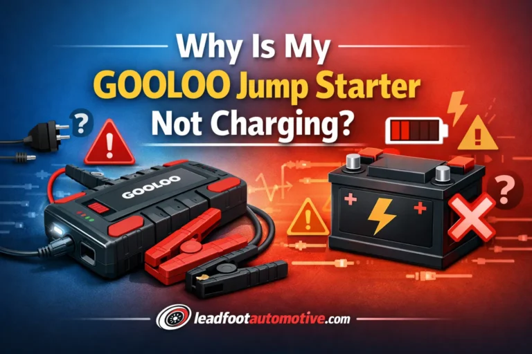 Why Is My GOOLOO Jump Starter Not Charging How to Fix It