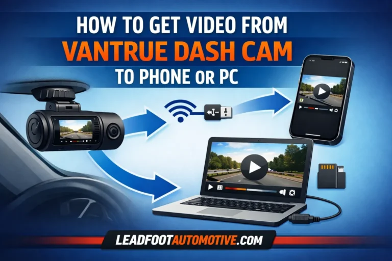 How to Get Video From Vantrue Dash Cam to Phone or PC