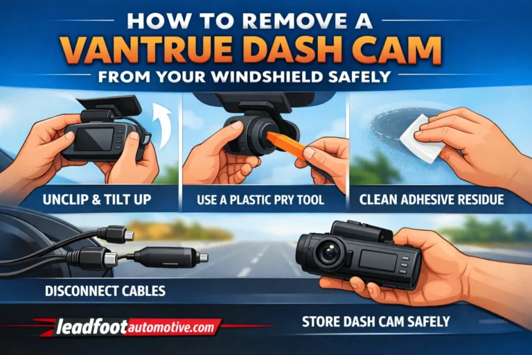 How to Remove a Vantrue Dash Cam From Your Windshield Safely