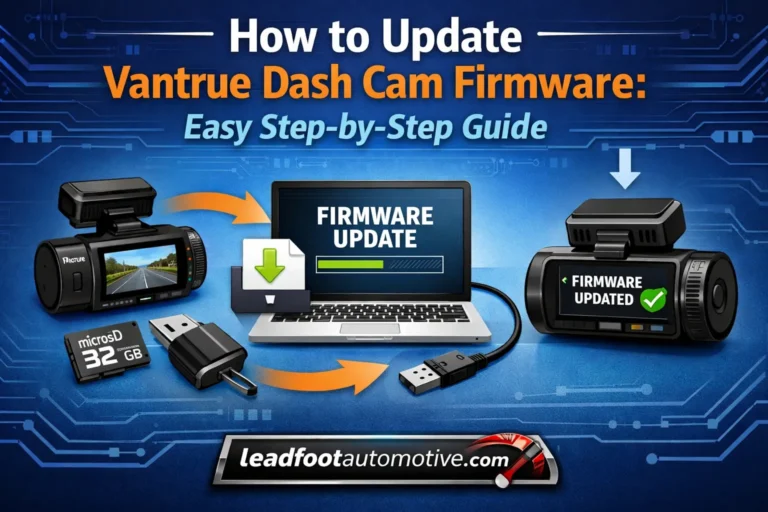 How to Update Vantrue Dash Cam Firmware Easy Step-by-Step Guide
