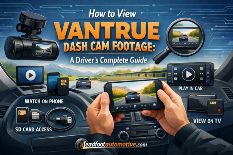 How to View Vantrue Dash Cam Footage A Driver’s Complete Guide