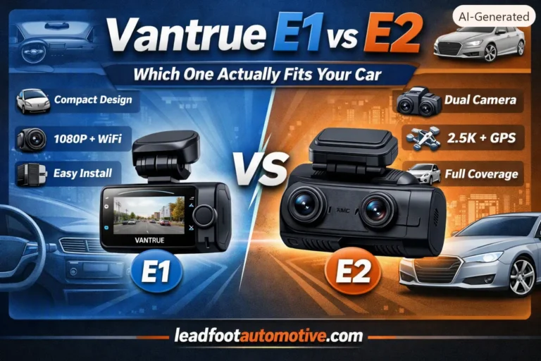 Vantrue E1 Pro vs E2