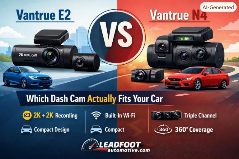Vantrue E2 vs N4 Dash Cam