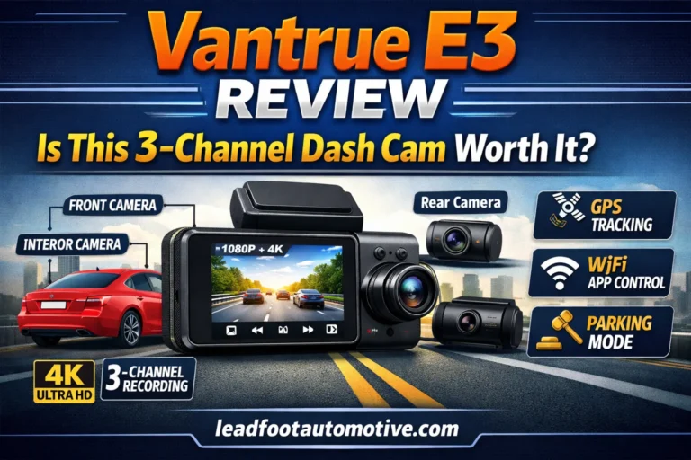 Vantrue E3 Review — Is This 3-Channel Dash Cam Worth It