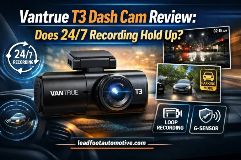 Vantrue T3 Dash Cam Review