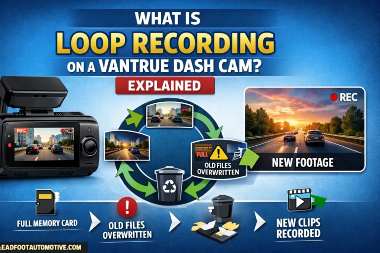 What Is Loop Recording on a Vantrue Dash Cam Explained