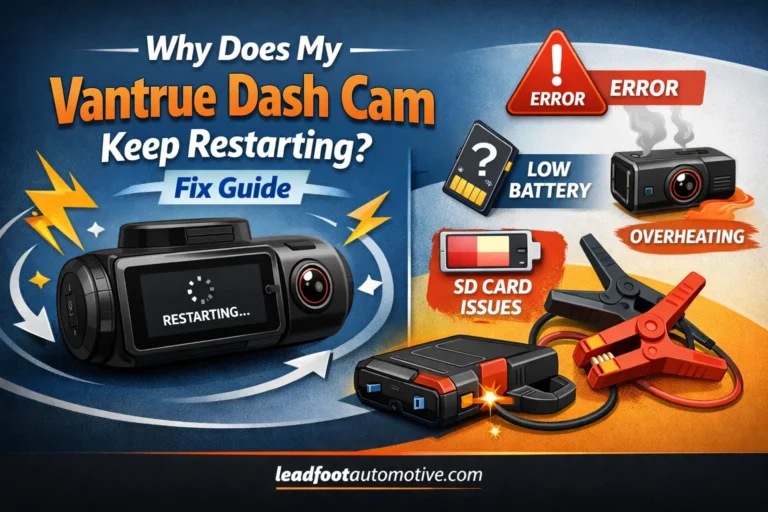 Why Does My Vantrue Dash Cam Keep Restarting Fix Guide