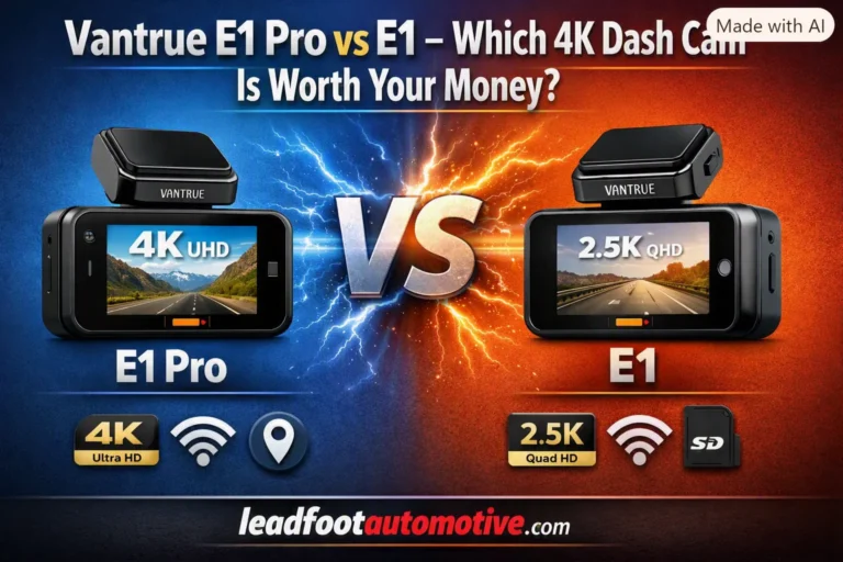 Vantrue E1 Pro vs E1