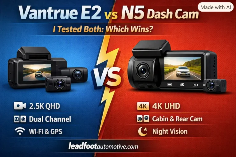Vantrue E2 vs N5 Dash Cam