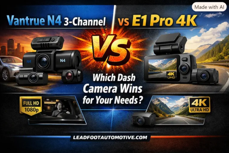 Vantrue N4 3-Channel vs E1 Pro 4K